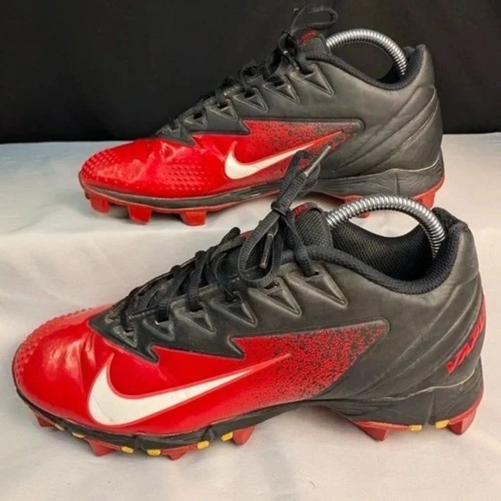 Nike Vapor Ultrafly Keystone Men Size 8 Black Red Baseball Cleats 852688-016